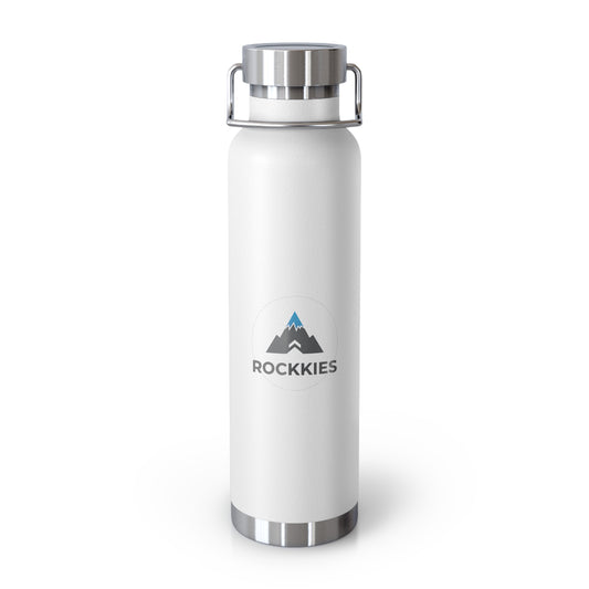 Copper Vacuum Insulated Bottle For Gym, Hiking- 22oz, Travel, Outdoor, Sports, Eco-Friendly, Reusable, Stylish Hydration